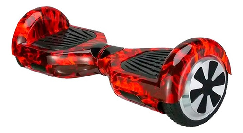 Hoverboard Skate Elétrico 6.5 Com Led Bluetooth Cor Fogo