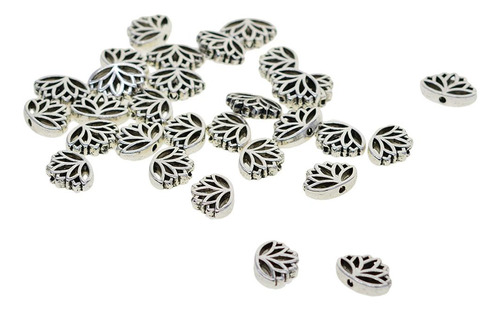 30x Plata Ahueca Hacia Fuera Las De Buda De Flores Para
