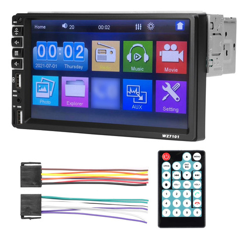 Reproductor Estéreo Bt Mp5 Con Pantalla Táctil Lcd De 7 PuLG