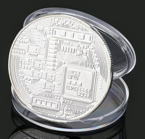 Imagen 3 de 6 de Pack X 2 Moneda Física Bitcoin Colección ... Milenoil