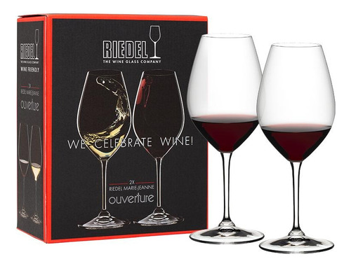 Kit 2 Taças Riedel 002 Marie Jeane 667ml Cor Transparente