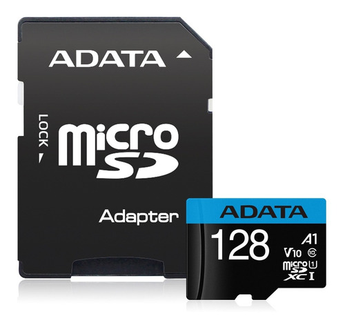 Imagen 1 de 3 de Memoria Micro Sd Adata Ausdx128guicl10a1-ra1 128 Gb 