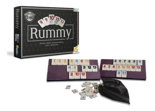 Rummy Juego De Mesa Ronda Original Edición Negro Rummi-q