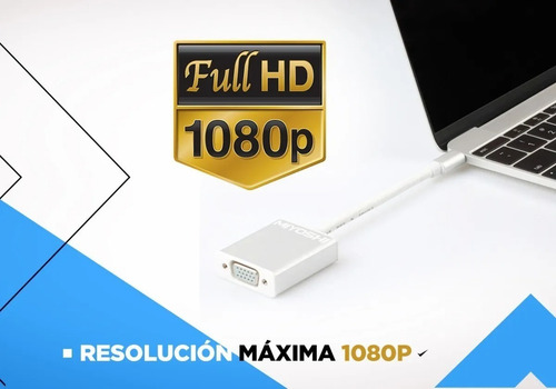 Imagen 6 de 10 de Cable Usb C 3.1 A Vga Adaptador Para Macbook Pc Celular