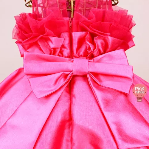 Vestido de Festa Infantil Conceito Barbie Mon Sucré