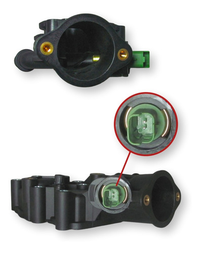 Imagen 2 de 4 de Carcaza Termostato Peugeot 208 1.5 8v