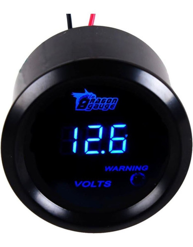 Reloj Voltímetro Digital  De 12 Voltios (2 Pulgadas)