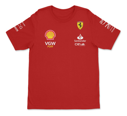 Polera Scuderia Ferrari Team F-1 2024 + Tazón