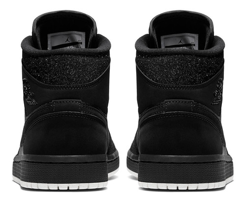 Zapatillas Jordan 1 Mid Glitter Black Bq6472_001