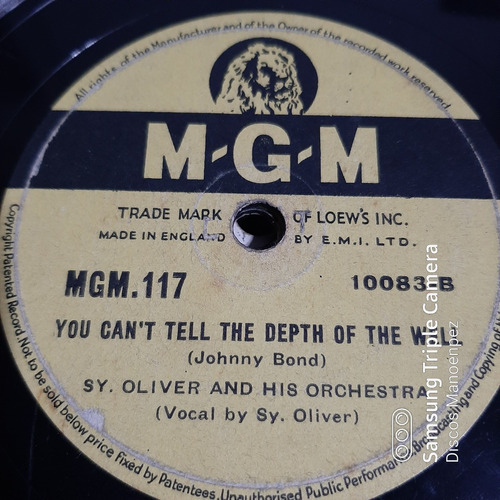 Pasta Sy. Oliver And His Orchestra Mgm C163