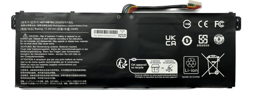 Bateria Para Acer Aspire Ac14b18j Z3-700 V3-371 V5 E3 E5 