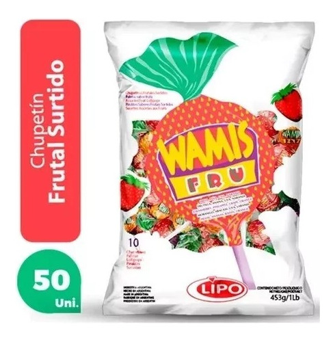 Chupetin Frutal Wamis X 50u - Dulsisa