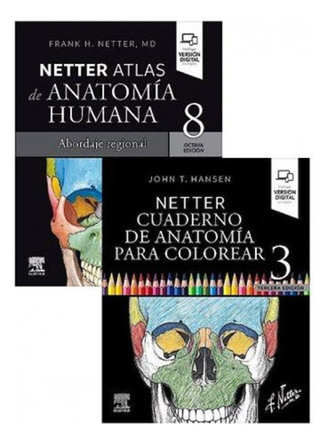 Pack Cuaderno Anatomia Colorear 3ª Ed Atlas Anatomia Humana