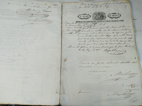 Documentos Antiguo 1865 Otros (Usado)