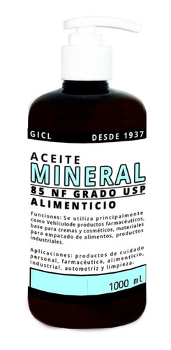 Aceite Masajes Neutro Sin Aroma Grado Alimenticio 1 Litro