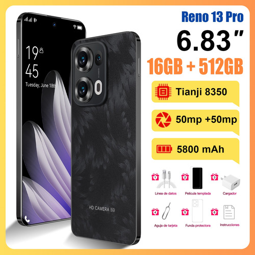 2025 El Últimos Más Popular Celular Reno 13 Pro Dual Sim 16gb Ram 512g Rom Smartphone Android 14 5g Wifi Desbloquea Global Ofertas Barato Promocionale