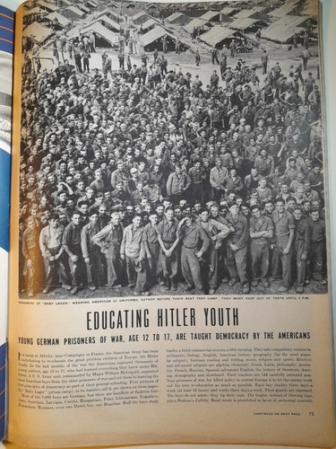 Life 8/10/45 Waldorf Astoria Hitler Youth Re Education B5 