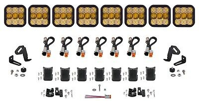 Ss5 Sport Universal Crosslink 8-pod Lightbar Yellow Comb Eei