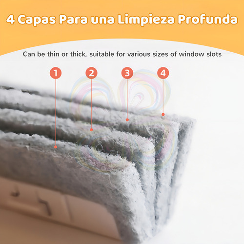 Cepillo Limpieza Ventanas Recogedor + Repuesto Esponja Color Gris