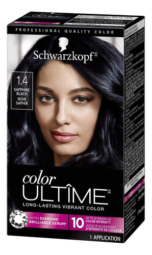Tinte Para El Cabello Schwarzkopf Color Ultime 1.4 Sapphire