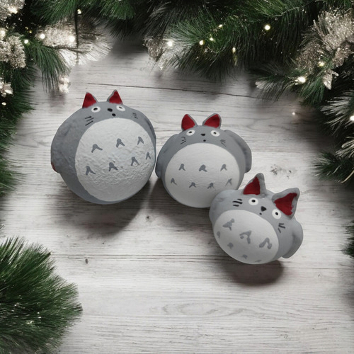 Daruma-totoro: Amuleto De Buena Suerte Y Protección 3 Cm