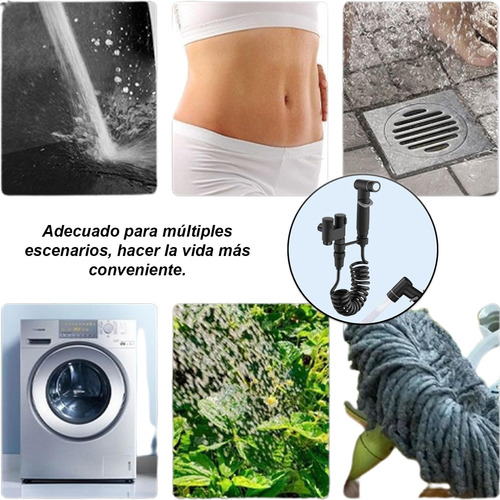 Ducha Bidet Wc Inodoro,válvula Control Doble Salidas