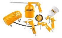 Comprar Kit Set Pistolas Neumáticas Para Compresor 5 Piezas Ingco