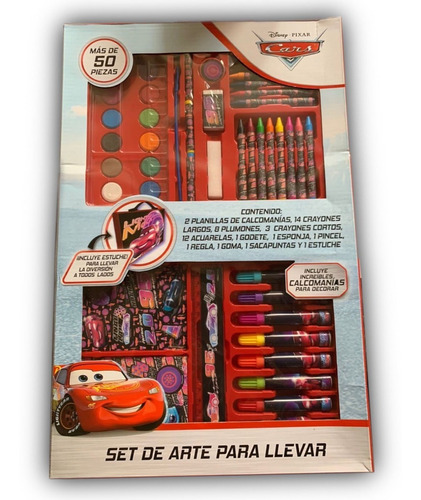 50 Piezas De Arte Para Niños  Set De Dibujo Portátil Disney