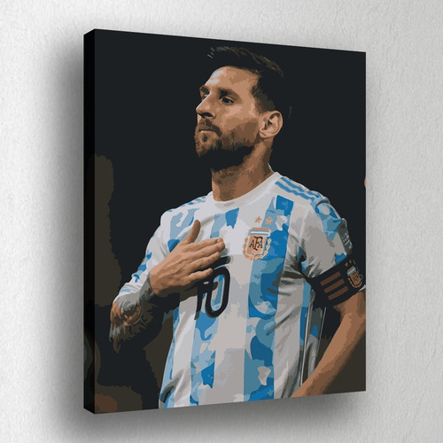 Pintura Por Números Calidad Premium: Messi. Kitart
