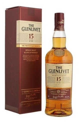 Whisky The Glenlivet 15 Años 750ml
