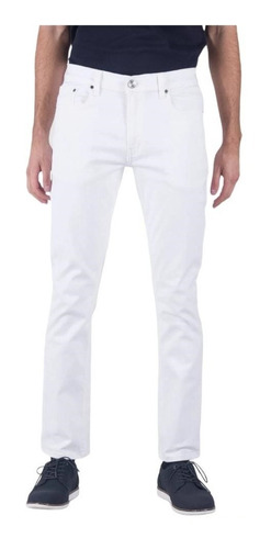 Imagen 1 de 5 de Pantalon Blanco Para Hombre Oggi Jeans Vaxter Gabardina