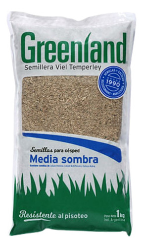 Semillas De Césped 1 Kilo Media Sombra Greenland