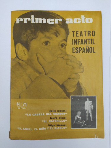 Revista Primer Acto Teatro Infantil Español N° 71