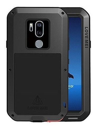 Funda LG G7 Thinq Metal Y Tpu Militar Negro Resistente Case 