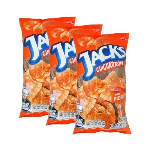 Chicharrones Picantes Jacks Pack 3 Und