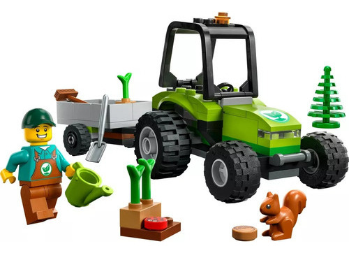 Lego City Tractor Con Trailer Vehículo De Granja 86pzs 60390