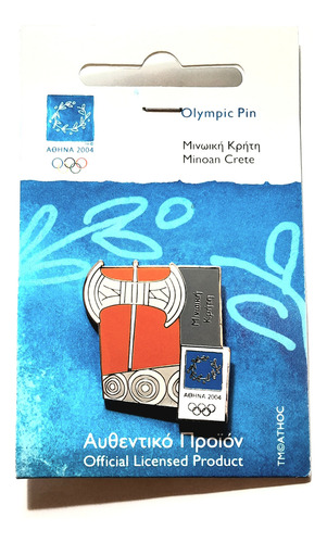 Pin Oficial Juegos Olímpicos Atenas 2004 Grecia Creta Labrys