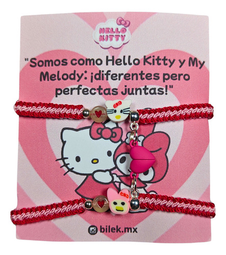 Pulseras De Hello Kitty Y Melody Con Imán Y Figuras Melody Y Kitty 9 Cm 28 Cm