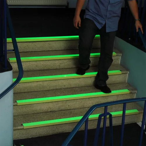 Fita Adesiva Antiderrapante 5 Metros Fluorescente Kit 22 Uni