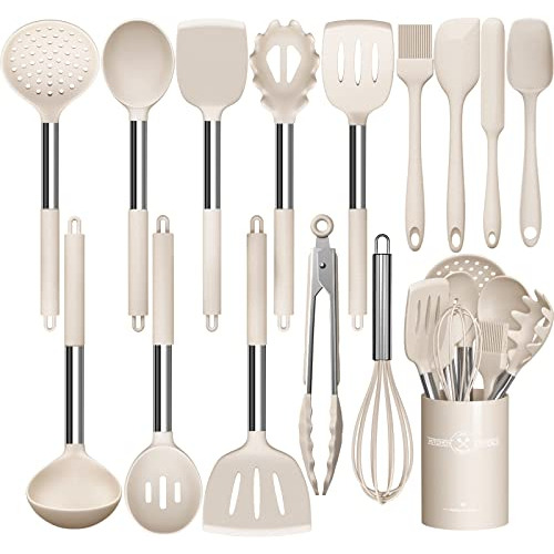 Stainless Steel Kitchen Cooking Utensil Set,  15 Pcs Co...