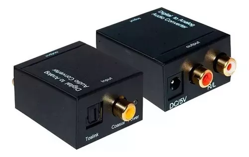 Convertidor Audio Digital - Analogico Coaxial Optico Aux Rca