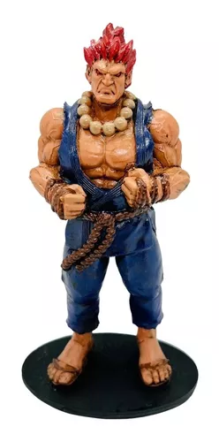 Boneco Akuma Street Fighter Estátua Colecionável Resina