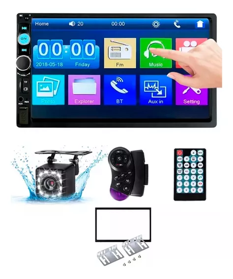 Autoestereo Mirrorlink Pantalla Touch 7 Pulgadas Bt Aux Usb