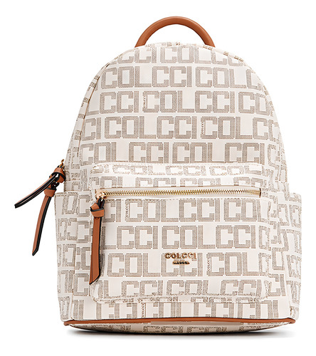 Mochila Colcci Logomania 15 Litros P24 Off White Feminino Cor Branco