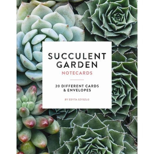 Succulent Garden Notecards 20 Different Cards And Envelopes