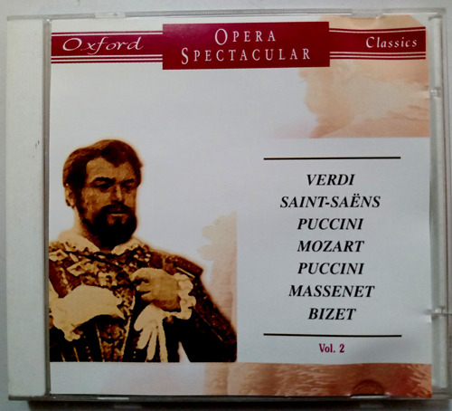 Opera Espectacular Mozart Verdi Bizet Puccini Cd Oxford (Usado)