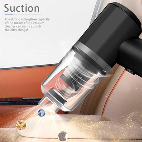 Aspiradora Inalambrica Recargable Usb Auto Casa C/luz 2 En 1
