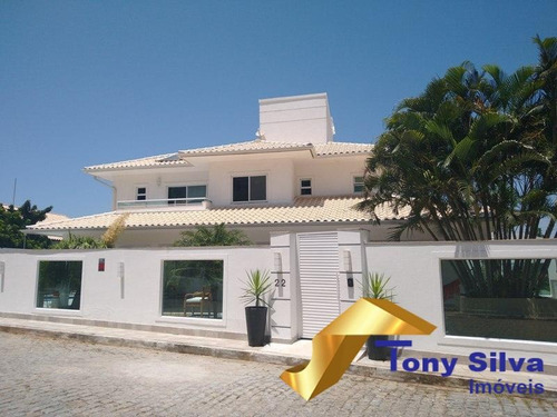 Belíssima Casa De Alto Padrão Em Condomínio Com Canal Navegável Cabo Frio - 1153