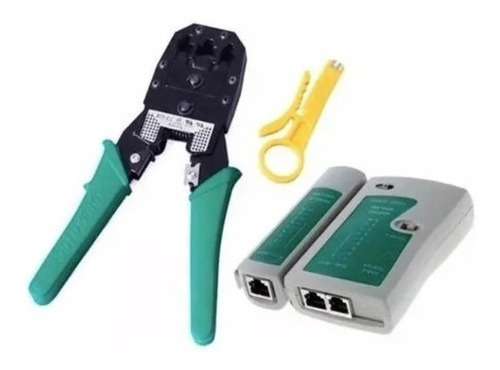 Pinzas Ponchadoras Rj45 Rj11 Rj12 Con Probador De Red Utp