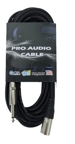 Imagen 3 de 7 de Cable Profesional Pro Audio Plug Mono A Canon Xlr Macho 1,8m